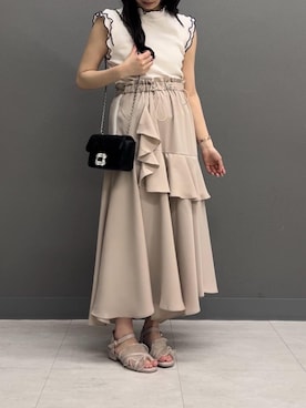 マジェスティックレゴン横浜ジョイナス店スタッフさん（レディース・155cm）の夏コーディネート