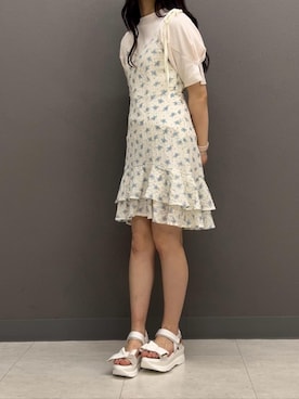 マジェスティックレゴン横浜ジョイナス店スタッフさん（レディース・155cm）の夏コーディネート