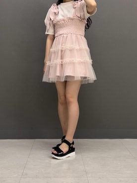 マジェスティックレゴン横浜ジョイナス店スタッフさん(レディース・155cm)の夏コーディネート