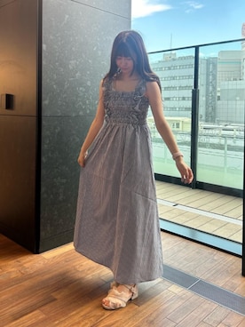 マジェスティックレゴン横浜ジョイナス店スタッフさん（レディース・155cm）の夏コーディネート