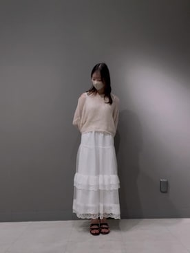 「アイテム（タンクトップ）」を使った、マジェスティックレゴン横浜ジョイナス店スタッフさん（レディース・154cm）の夏コーディネート