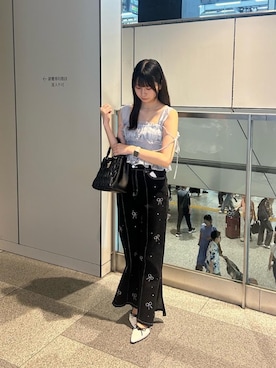 「アイテム（その他シューズ）」を使った、マジェスティックレゴン横浜ジョイナス店スタッフさん（レディース・155cm）の夏コーディネート