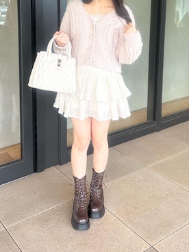 マジェスティックレゴン横浜ジョイナス店スタッフさん(レディース・155cm)の冬コーディネート