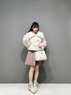 マジェスティックレゴン横浜ジョイナス店スタッフさん（レディース・155cm）の冬コーディネート