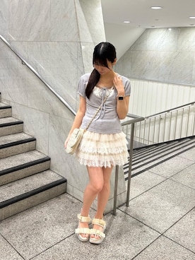 マジェスティックレゴン横浜ジョイナス店スタッフさん(レディース・155cm)の夏コーディネート