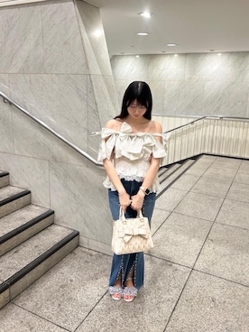 マジェスティックレゴン横浜ジョイナス店スタッフさん（レディース・155cm）の夏コーディネート