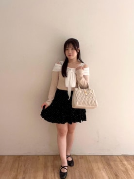 「MAJESTIC LEGON（マジェスティックレゴン）のアイテム（Tシャツ/カットソー）」を使った、Ayumiさん（レディース・150cm）の秋コーディネート