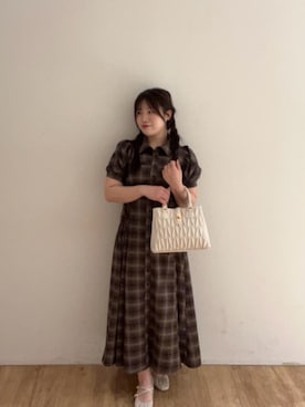 「アイテム（シャツワンピース）」を使った、Ayumiさん（レディース・150cm）の秋コーディネート