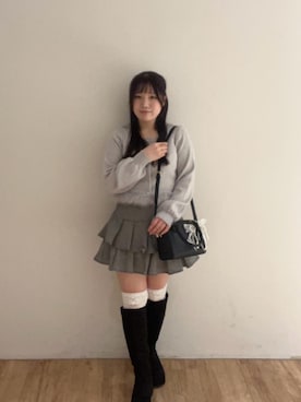 「アイテム（ボストンバッグ）」を使った、Ayumiさん（レディース・150cm）の秋コーディネート