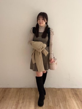 「ブルべ夏」｜Ayumiさん（レディース・150cm）の秋コーディネート