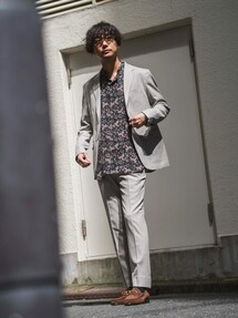 SUPER 120's ウール サキソニー 2ボタン ジャケット【セットアップ