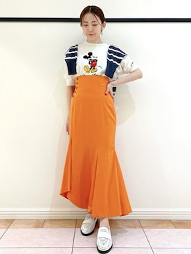 「LILY BROWN（リリーブラウン）のアイテム（カーディガン/ボレロ）」を使った、USAGI ONLINEさん（レディース・154cm）の春コーディネート