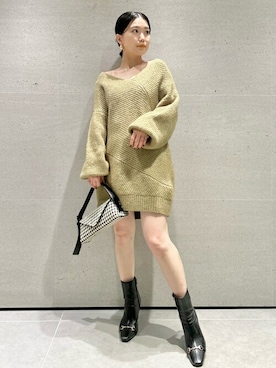 「LILY BROWN（リリーブラウン）のアイテム（その他パンツ）」を使った、USAGI ONLINEさん（レディース・150cm）の秋コーディネート