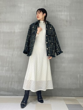 「Lily Brown」｜「アイテム（その他アウター）」を使った、USAGI ONLINEさん（レディース・156cm）の秋コーディネート