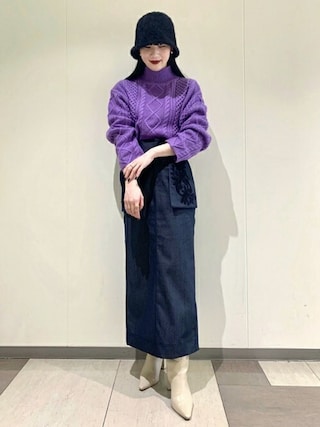 LILY BROWN（リリーブラウン）の「embroideryフラップタイト