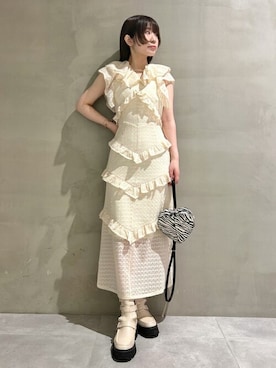 「イエベ春」｜USAGI ONLINEさん（レディース・156cm）の夏コーディネート