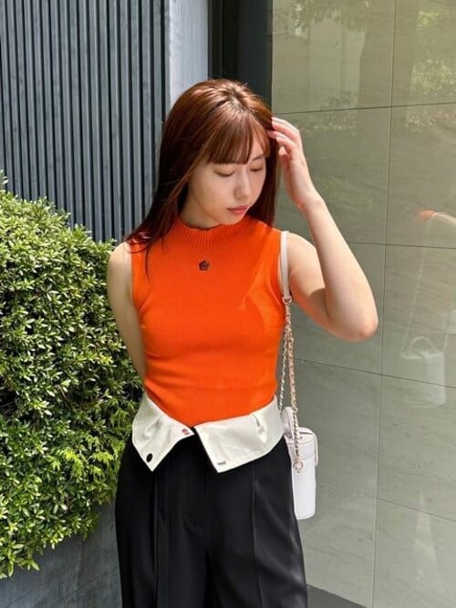 マリークヮント×リリーブラウン✨ニットセーター半袖　コラボ LILY BROWN（リリーブラウン）の「【LILY BROWN×MARY QUANT