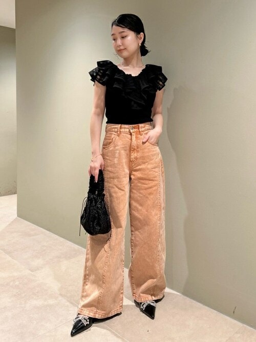 【専用】LILY BROWN リリーブラウン　フリルドッキング2wayトップス LILY BROWN tシャツ フリルドッキング2wayトップス レディース