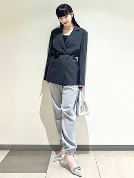 「Lily Brown」｜「アイテム（その他アウター）」を使った、USAGI ONLINEさん（レディース・161cm）の秋コーディネート