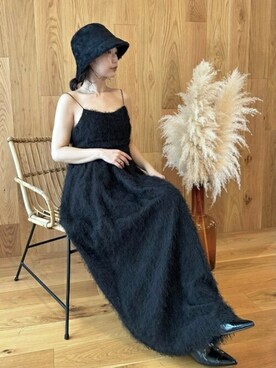 「Lily Brown」｜「アイテム（ハンチング/ベレー帽）」を使った、USAGI ONLINEさん（レディース・150cm）の秋コーディネート