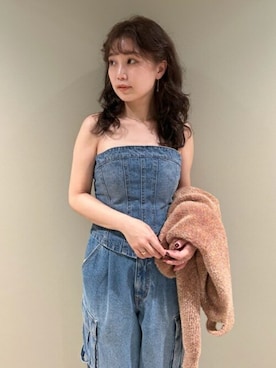 「LILY BROWN（リリーブラウン）のアイテム（その他トップス）」を使った、USAGI ONLINEさん（レディース・150cm）の秋コーディネート