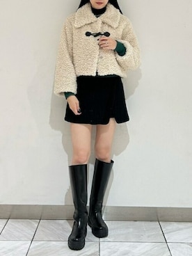「Lily Brown」｜「アイテム（その他アウター）」を使った、USAGI ONLINEさん（レディース・167cm）の秋コーディネート
