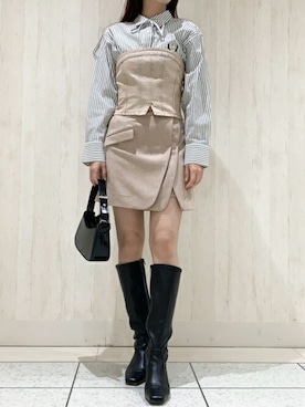 「LILY BROWN（リリーブラウン）のアイテム（その他トップス）」を使った、USAGI ONLINEさん（レディース・164cm）の秋コーディネート