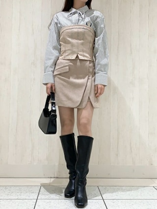LILY BROWN（リリーブラウン）の「ダブルラップスカショーパン