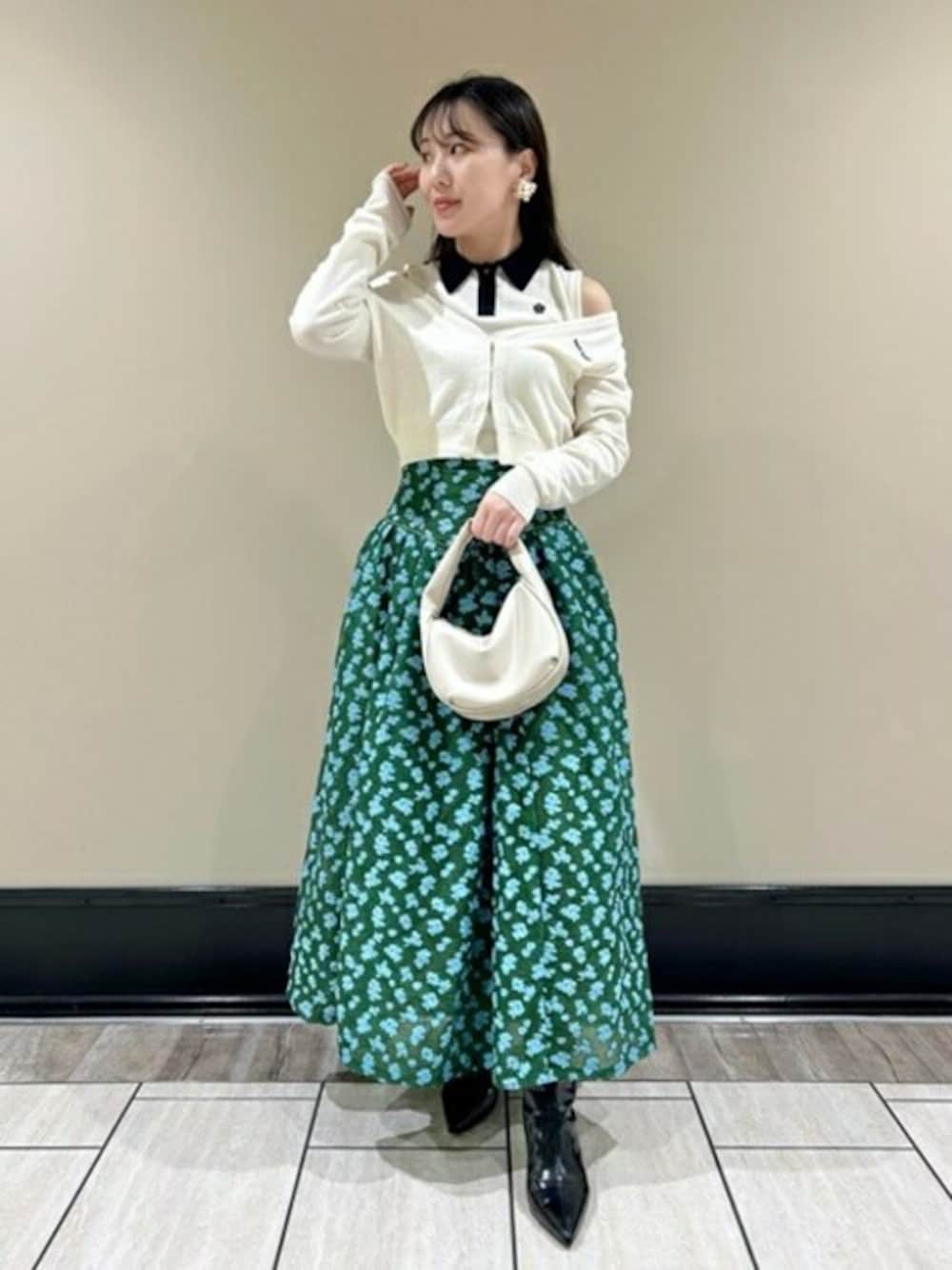 最終セール!!! LILYBROWN ジャガードタックスカート 1 黒 ブラック 最終セール!!! LILYBROWN ジャガードタックスカート 1 黒
