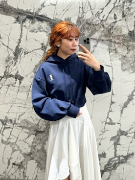 「LILY BROWN（リリーブラウン）のアイテム（スニーカー）」を使った、USAGI ONLINEさん（レディース・152cm）の春コーディネート