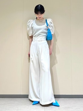 「LILY BROWN（リリーブラウン）のアイテム（その他パンツ）」を使った、USAGI ONLINEさん（レディース・161cm）の春コーディネート