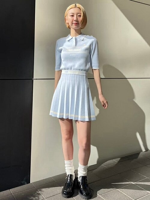 セール】【LILY BROWN×MARY QUANT】ニットプリーツスカート