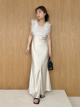 「LILY BROWN（リリーブラウン）のアイテム（サンダル）」を使った、USAGI ONLINEさん（レディース・150cm）の春コーディネート