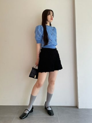 LILY BROWN（リリーブラウン）の「チュールハイウエストショート