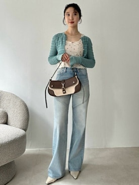 「アイテム（タンクトップ、その他）」を使った、USAGI ONLINEさん（レディース・161cm）の夏コーディネート