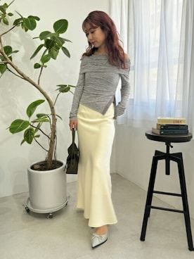 「アイテム（ハンドバッグ、グリーン系）」を使った、USAGI ONLINEさん（レディース・152cm）の夏コーディネート