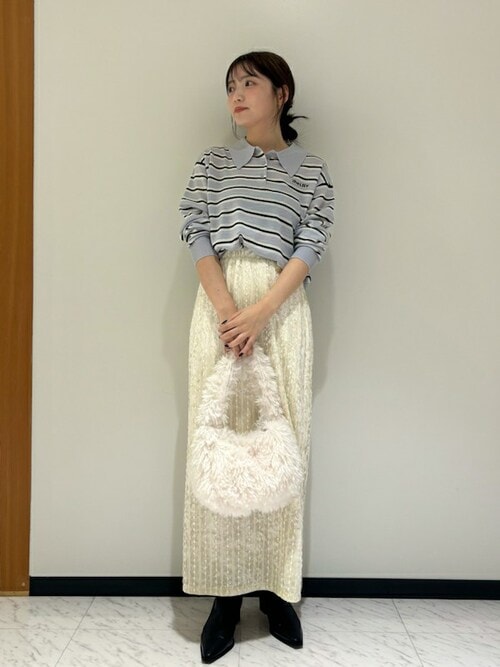 セール】ベロアロングスカート（スカート）｜LILY BROWN（リリー  