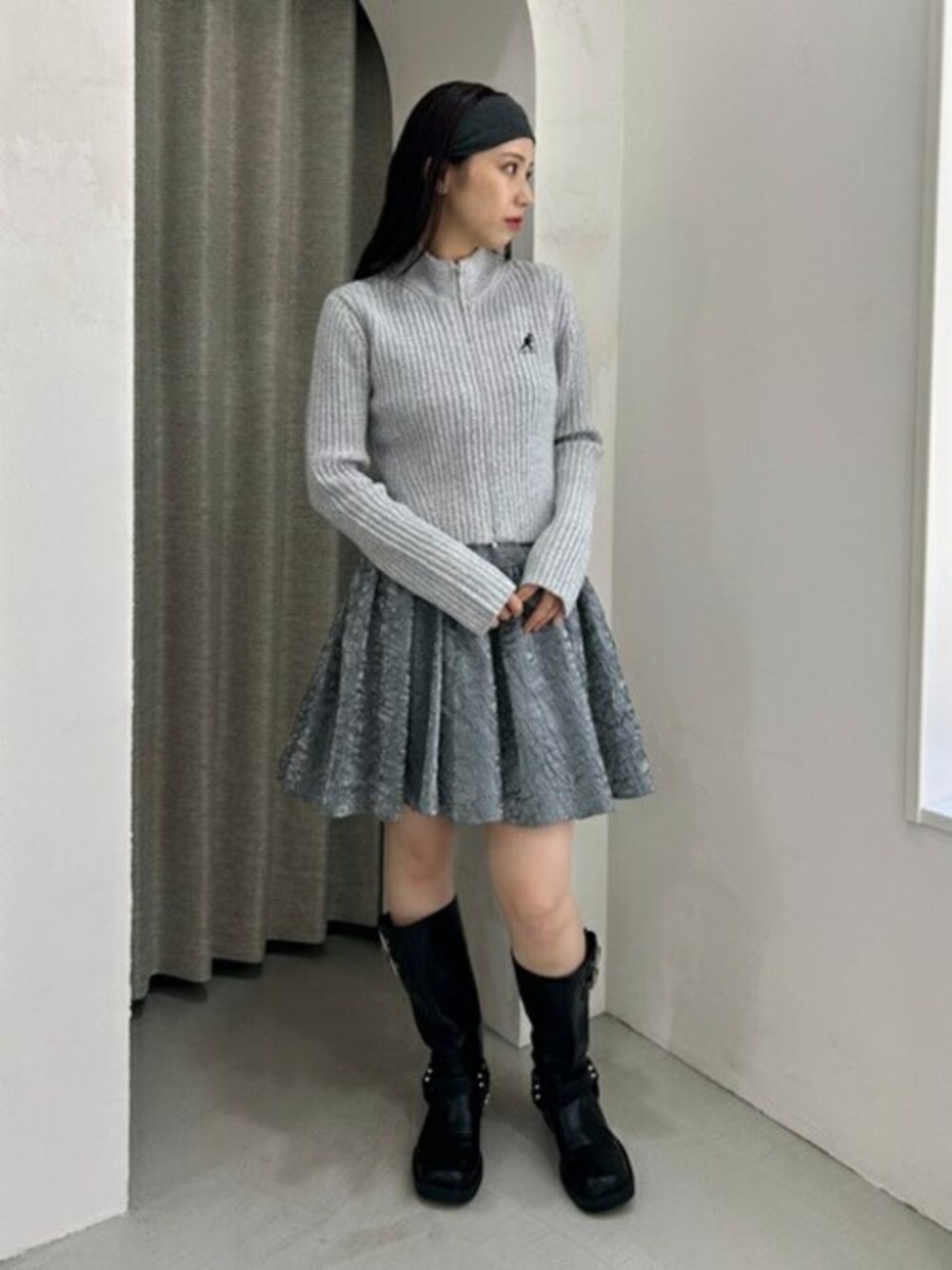 LILY BROWN（リリーブラウン）の「バイカーブーツ（ブーツ）」 - WEAR
