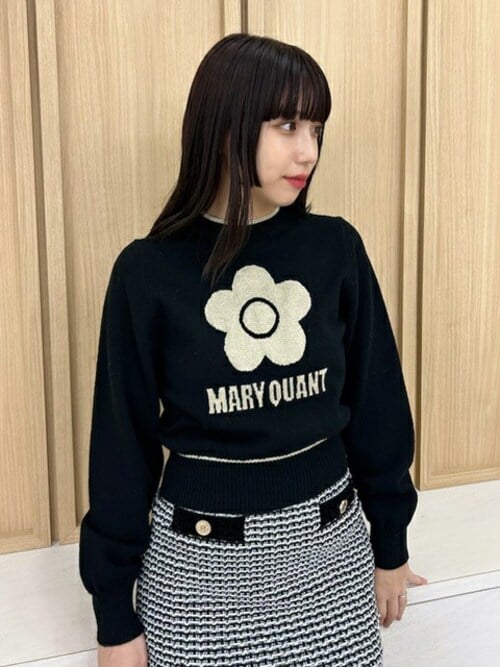 新品【 LILY BROWN×MARY QUANT 】ツイードニットスカート WEB・一部店舗限定カラー】【LILY BROWN×MARY QUANT】ツイード