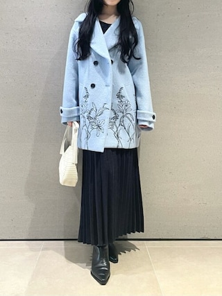 LILY BROWN（リリーブラウン）の「エンブロイダリーコクーンコート