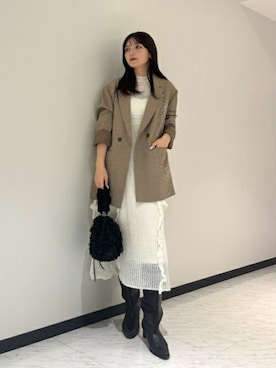 「Lily Brown」｜「アイテム（ジャケット/アウター）」を使った、USAGI ONLINEさん（レディース・163cm）の冬コーディネート