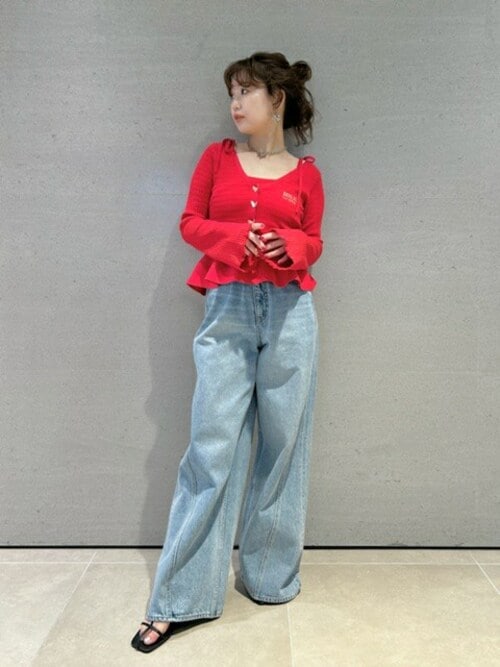【LILY BROWN × ANNA SUI】ワイドデニムパンツ LILY BROWN｜【LILY BROWN × ANNA SUI】ワイドデニムパンツ
