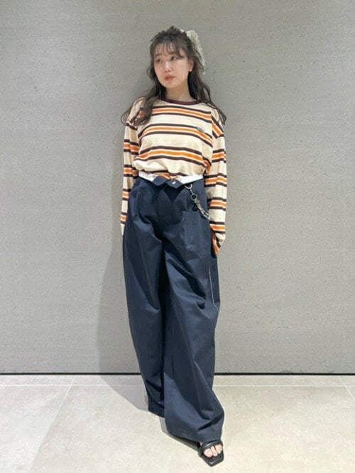セール】【Dickies×LILYBROWN】ステッチワークタックバギー