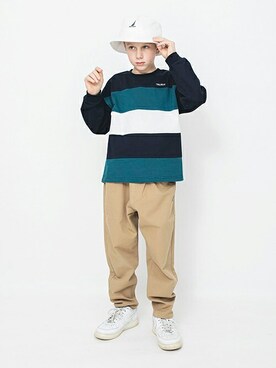 「アイテム（帽子）」を使った、BRANSHESさん（キッズ・132cm）の冬コーディネート