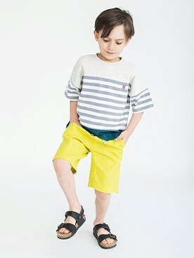「アイテム（Tシャツ/カットソー）」を使った、BRANSHESさん（キッズ・110cm）の春コーディネート