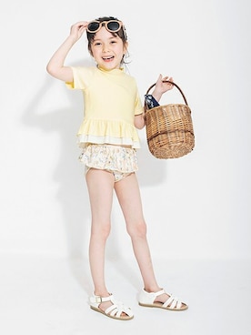 「アイテム（水着）」を使った、BRANSHESさん（キッズ・114cm）の春コーディネート