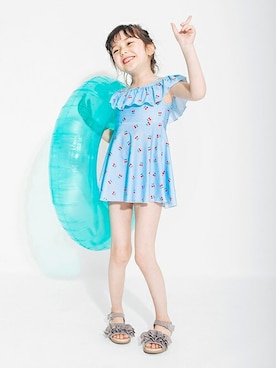 「アイテム（水着/着物・浴衣）」を使った、BRANSHESさん（キッズ・114cm）の春コーディネート