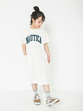 「アイテム（ワンピース/ドレス）」を使った、BRANSHESさん（キッズ・127cm）の春コーディネート