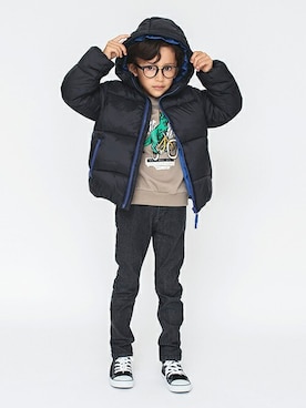 「kids」｜「アイテム（ブルゾン）」を使った、BRANSHESさん（キッズ・116cm）の秋コーディネート