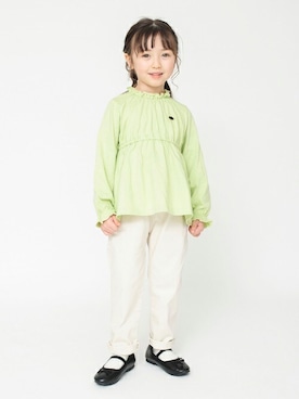 「アイテム（バレエシューズ）」を使った、BRANSHESさん（キッズ・106cm）の秋コーディネート